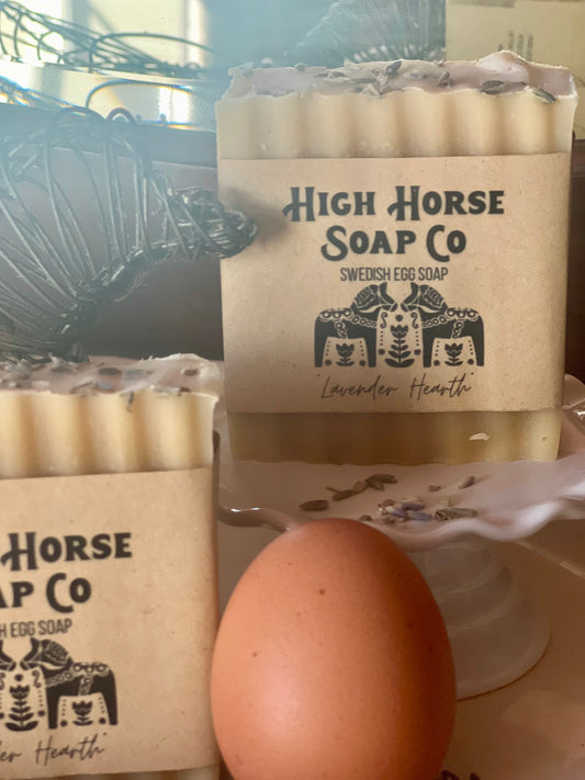High Horse Soap Company Lavender Hearth Swedish Egg Soap